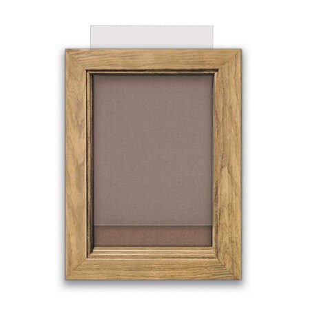 United Visual Products Indoor Enclosed Combo Board, 72"x36", Gold Frame/Wht Porc & Dark Spruce UVCB7236G-WHTPORC-DRKSPR